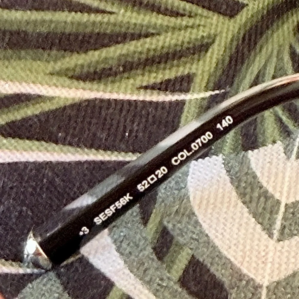 ESCADA SESF56K Black Sunglasses. W/Case & Cloth! NEW! RT $ 169. - Picture 4 of 8